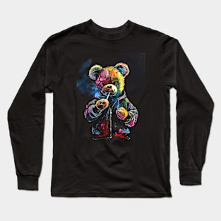 Smoking Teddy Bear #1 Long Sleeve T-Shirt